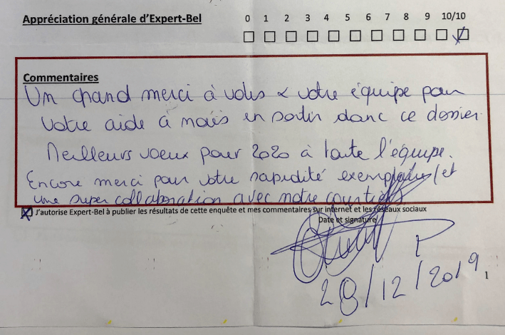 témoignage expertbel