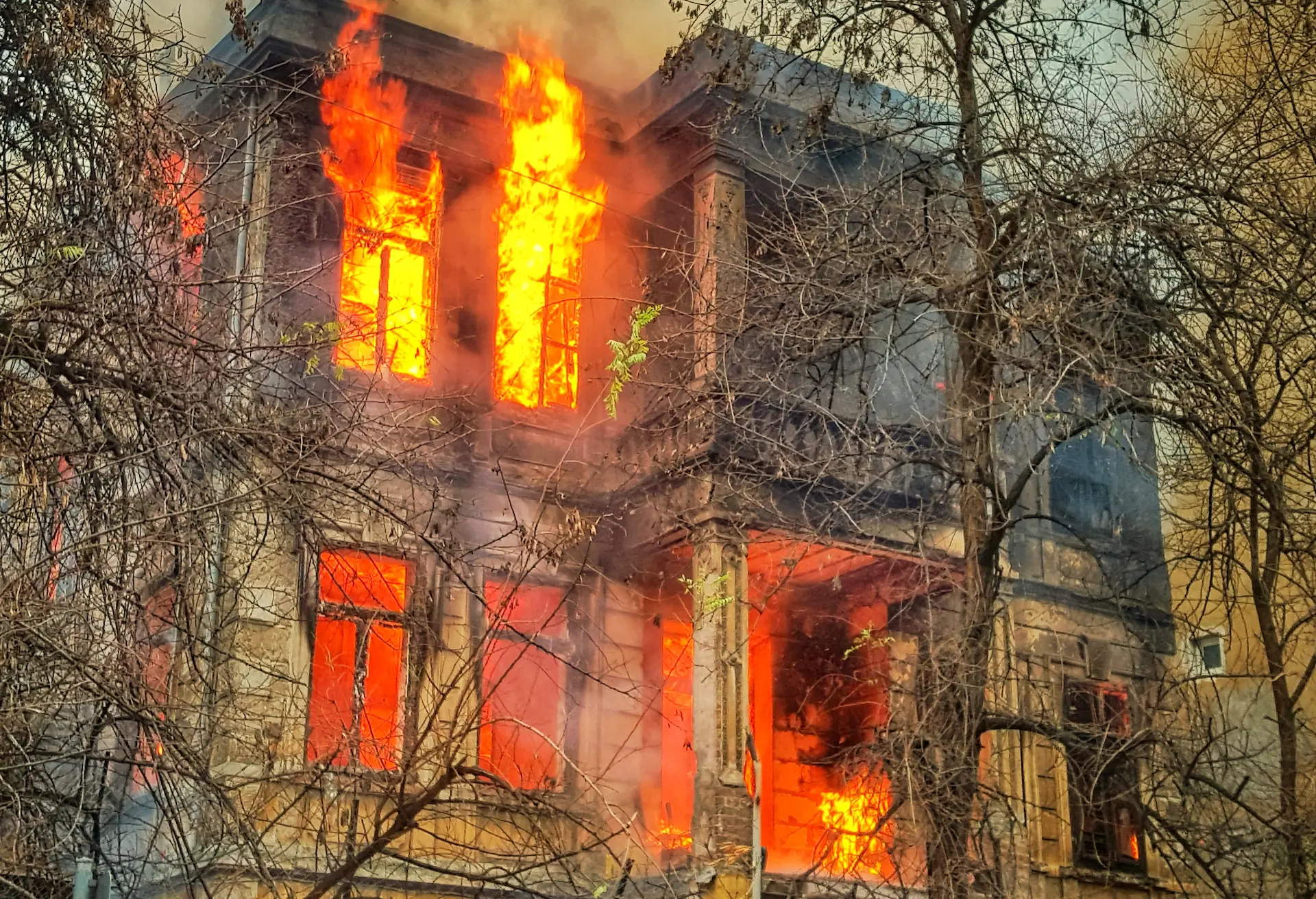Incendie de maison
